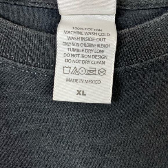 The Duck Co Scorching Blues New Orleans Graphic T-Shirt Black Crewneck XL - Picture 3 of 5